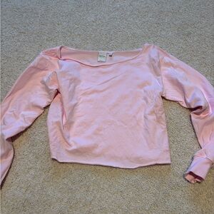 Aritzia Pink Long Sleeve Tee
